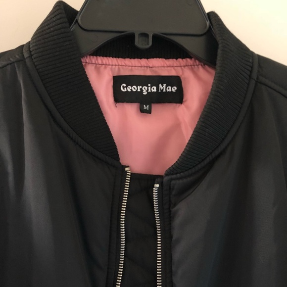New Georgia Mae Lover Bomber Jacket Size Medium - Picture 6 of 8